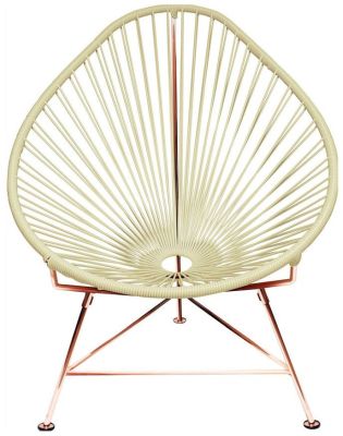 Acapulco Chair (Ivory Weave on Copper Frame)