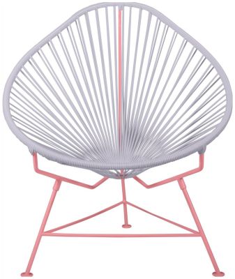 Acapulco Chair (Clear Weave on Coral Frame)