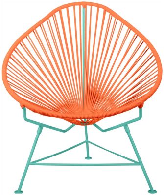 Acapulco Chair (Orange Weave on Mint Frame)