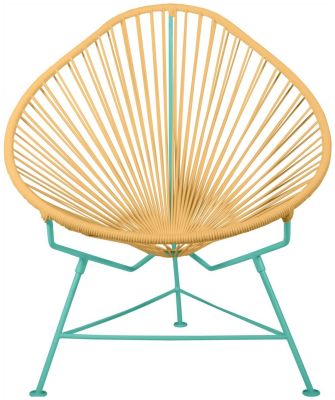 Acapulco Chair (Caramel Weave on Mint Frame)