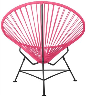 Innit Chair (Pink Weave on Black Frame)