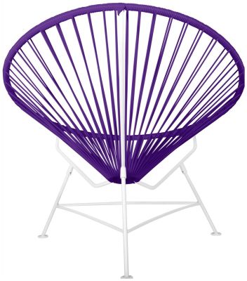 Innit Chair (Purple Weave on White Frame)
