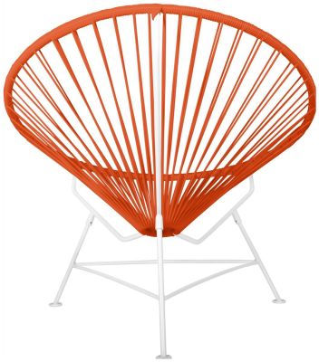 Innit Chair (Orange Weave on White Frame)