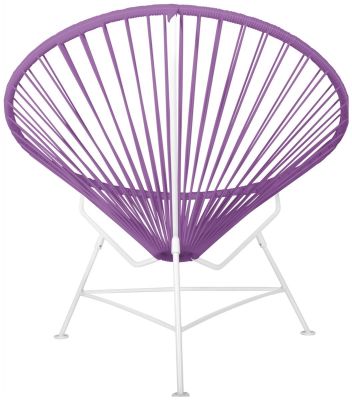 Innit Chair (Orchid Weave on White Frame)