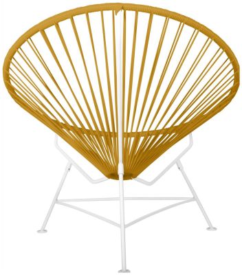 Innit Chair (Caramel Weave on White Frame)