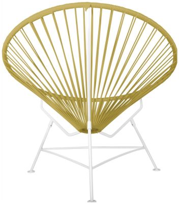 Innit Chair (Gold Weave on White Frame)