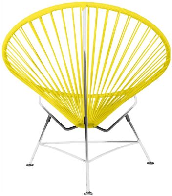 Innit Chair (Yellow Weave on Chrome Frame)