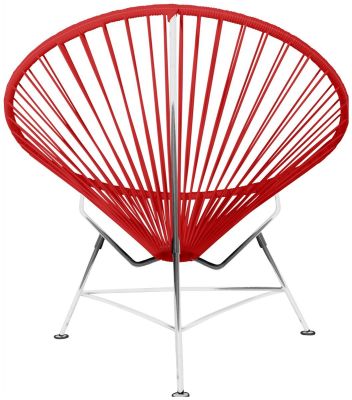 Innit Chair (Red Weave on Chrome Frame)