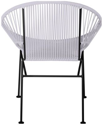 Concha Chair (Clear Weave on Black Frame)