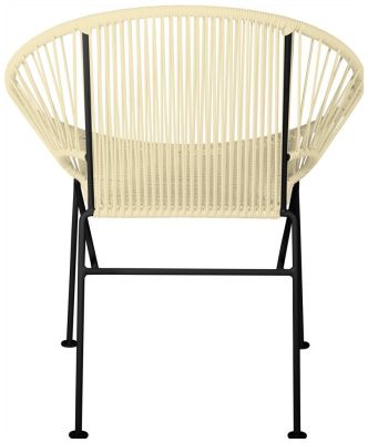 Concha Chair (Ivory Weave on Black Frame)