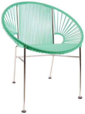 Concha Chair (Mint Weave on Chrome Frame)