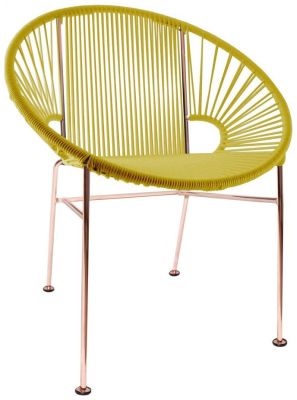 Concha Chair (Yellow Weave on Copper Frame)