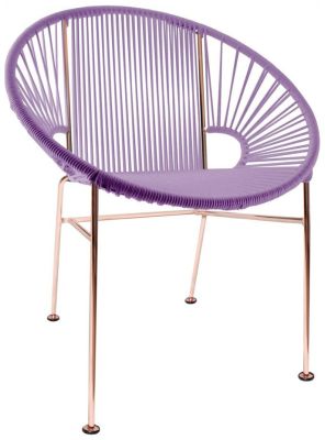 Concha Chair (Orchid Weave on Copper Frame)