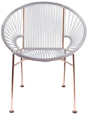 Concha Chair (Clear weave on Copper Frame)