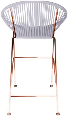 Puerto Bar Stool (Clear Weave on Copper Frame)