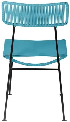 Hapi Chaise (Toile Bleue sur Base Noire)