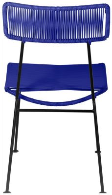 Hapi Chaise (Tissage Bleu Profond sur Base Noire)