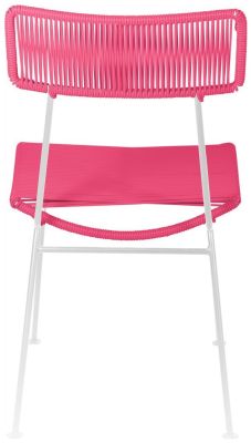 Hapi Chair (Pink Weave on White Frame)