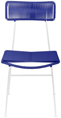 Hapi Chaise (Tissage Bleu Profond sur Base Noire)