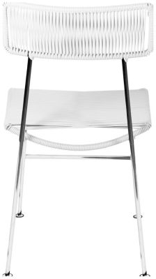 Hapi Chair (White Weave on Chrome Frame)