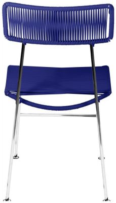 Hapi Chair (Deep Blue on Chrome Frame)