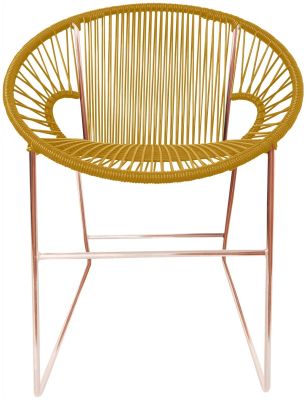 Puerto Dining Chair (Caramel Weave on Copper Frame)