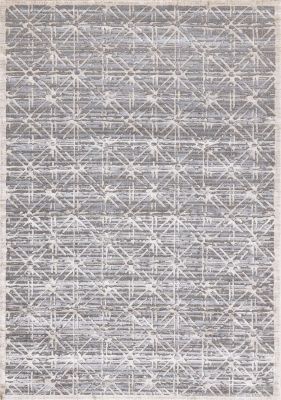 Chorus Elegant Geometric Rug (6 x 8 - Beige Grey)