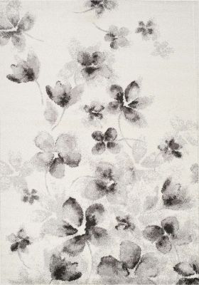 Focus  Botanical Rug (6 x 8 - Grey White)