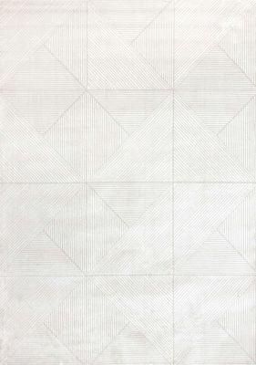 Hayden Diamond Block Pattern  Rug (8 x 11 - Light Cream)
