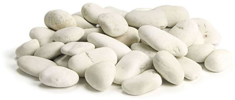 White Decorative Stones Accessory (6 In - White)