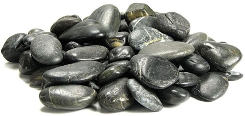 Black Decorative Stones Accessory (6 In - Black)