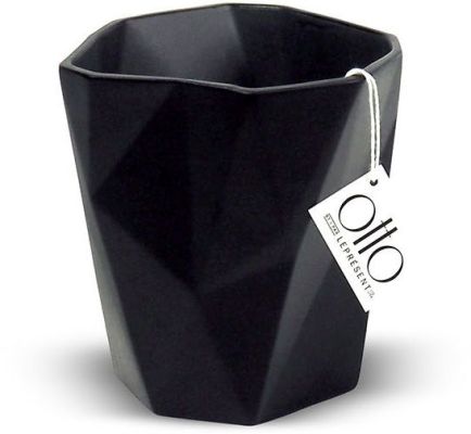 Vase Plat (5 Po - Noir)