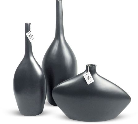 Bottle Vase (10 In - Grey)