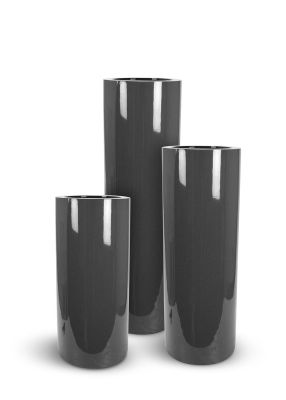 Lux Cylindra Planter (51 In - Grey)