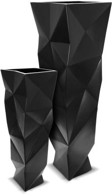 Lux Textura Planter (60 In - Black)