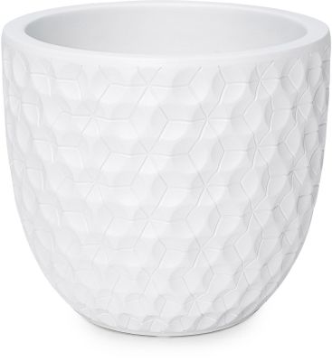 Tiger Planter (Matte White - Small - 14 In)