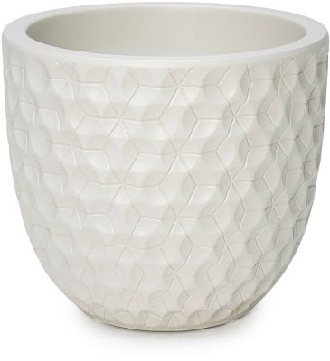 Tiger Planter (Matte Beige - Small - 14 In)
