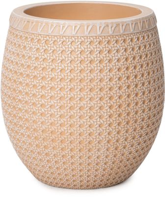 Wicker Planter (Aged Beige - Small - 16 In)