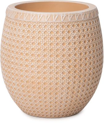 Wicker Planter (Aged Beige - Large - 22 In)