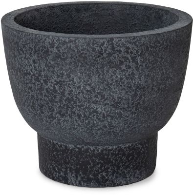 Mortar Planter (Rough Black - Small - 15 In)