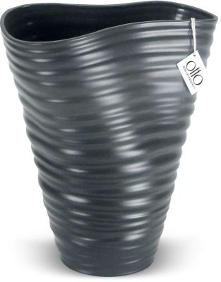 Cirrus Vase Ceramic Vase (13 x 9 x 9 - Grey)