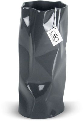 Plastic Vase Ceramic Vase (12 x 5 x 5 - Grey)