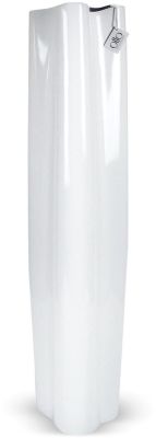 Silk Vase Ceramic Vase (32 x 7 x 7 - White)