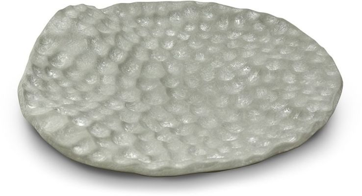 Honeycomb Plate Vase (16.5 In - Concrete Grey)