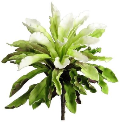 Dahlia Flower Artificial Flower (25 x 9 x 9 - Lime & White & Eggplant)