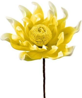 Gerbera Flower Artificial Flower (43 x 12 x 12 - Yellow)
