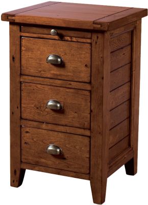Dublin 3 Drawer Nightstand (Savanna Brown)