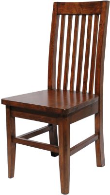 Dublin Dining Chair (Set of 2 - Savanna Brown - Slat Back)