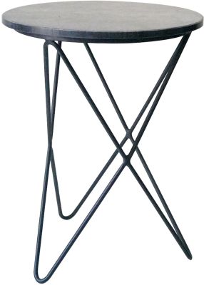 Elements Marble Side Table (Regular - Grey and Black)