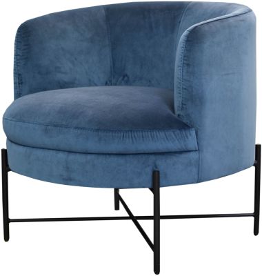 Camille Club Chair (Velvet Teal)
